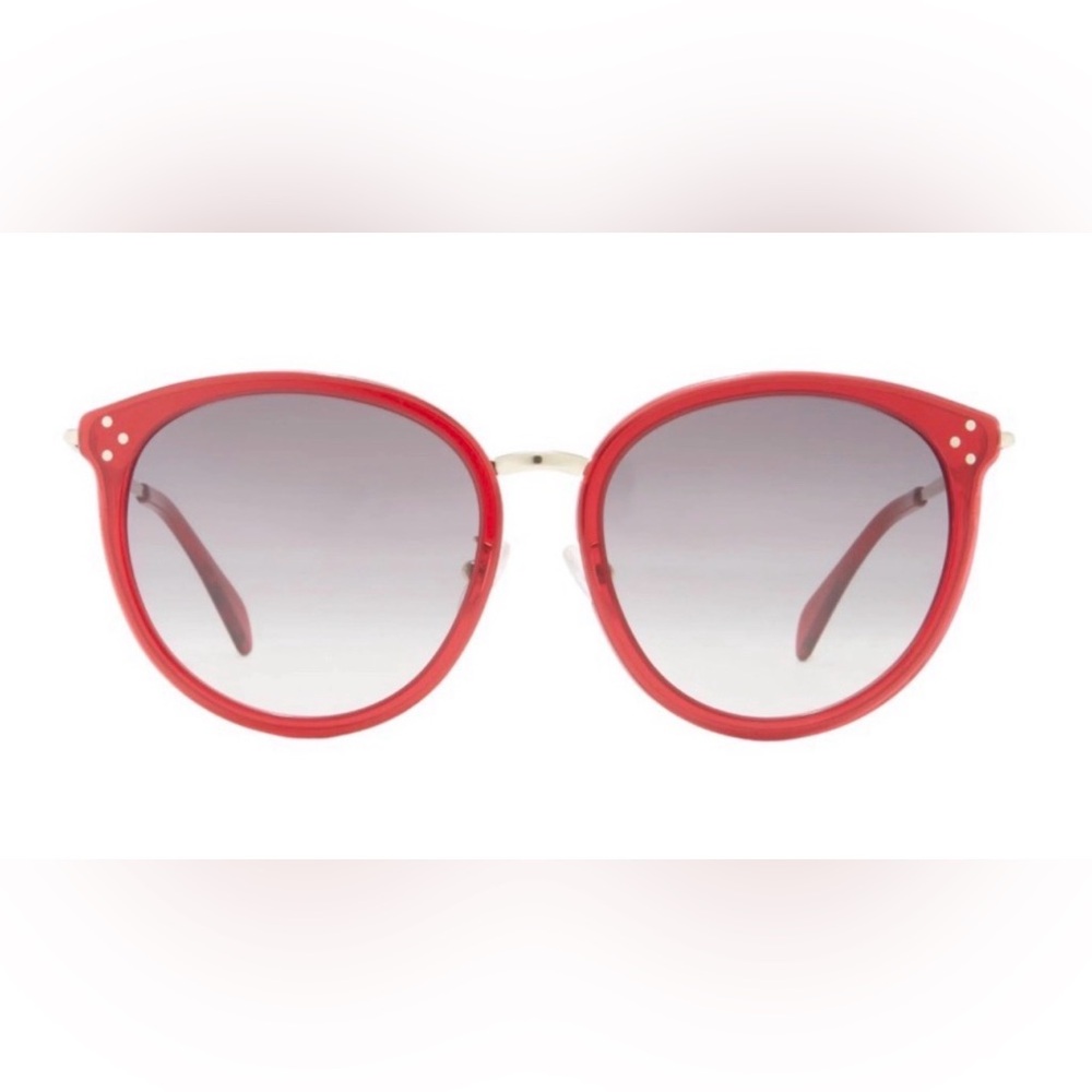 Celine Red and Gold Sunglasses